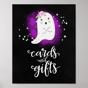 Karten und Geschenke Halloween Girl Baby Duschzeic Poster