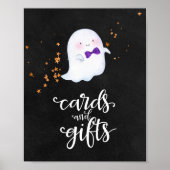 Karten und Geschenke Halloween Girl Baby Duschzeic Poster (Vorne)