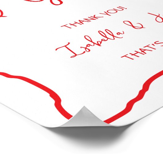 Karten und Geschenke handgezeichnete Bow Wavy Coup Poster (Ecke)