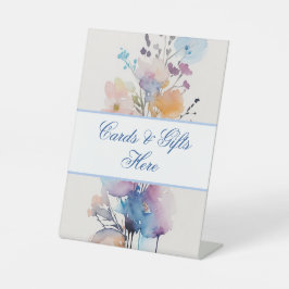 Karten und Geschenke hier Hochzeitsgeschenk Tafel Sockelschild