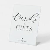 Karten und Geschenke Hochzeit Sockelschild (Vorderseite)