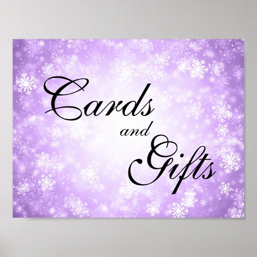 Karten und Geschenke Hochzeiten Winter Winter Wund Poster (Vorne)