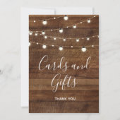 Karten und Geschenke Hochzeitszeichen Bar. (Vorderseite)