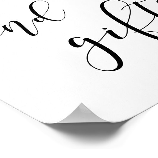 Karten und Geschenke Hochzeitszeichen Poster (Ecke)