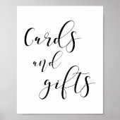 Karten und Geschenke Hochzeitszeichen Poster (Vorne)