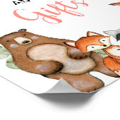 Karten und Geschenke Holz Grünflächen Rosa Babydus Poster (Ecke)