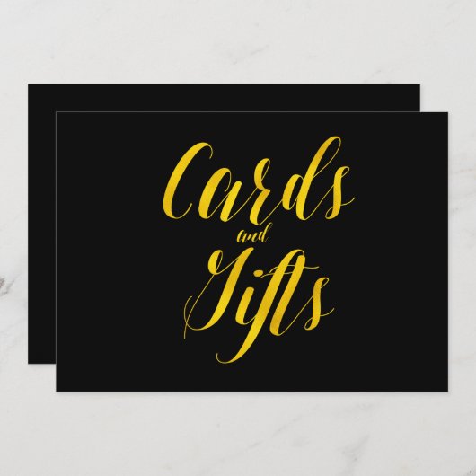 "Karten und Geschenke" Imitate Goldene Foil Chic H Einladung (Vorne/Hinten)