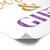 Karten und Geschenke Kinderdusche Schildern Lila G Poster (Ecke)