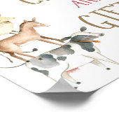 Karten und Geschenke Landtiere Barnyard Boy Geburt Poster (Ecke)