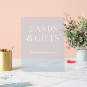 Karten und Geschenke Light Blue Wedding Acrylschild (Hochzeit)