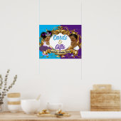 Karten und Geschenke Lila & Blue Royal Gender Reve Poster (Küche)