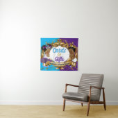 Karten und Geschenke Lila & Blue Royal Gender Reve Wandteppich (Beispiel (Horizontal))