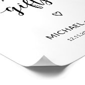 Karten und Geschenke Minimalistische Brautparty Ho Poster (Ecke)