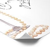 Karten und Geschenke Minimalistisches Prosecco Bra Poster (Ecke)