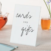 Karten und Geschenke Moderne einfache Hochzeitstis Sockelschild (In Situ)