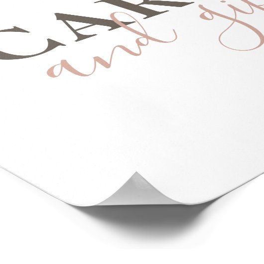 Karten und Geschenke. Moderne, einfache Typografie Poster (Ecke)