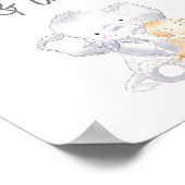 Karten und Geschenke Moderne Elefantengeschlechtsn Poster (Ecke)