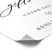 Karten und Geschenke Moderne Hochzeiten Poster (Ecke)