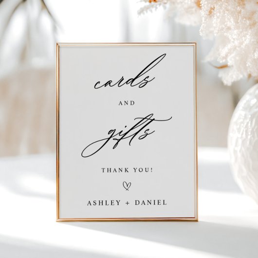 Karten und Geschenke Moderne Hochzeiten Poster