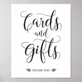 Karten und Geschenke Modernes Hochzeitszeichen Poster