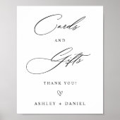 Karten und Geschenke Modernes Minimalistisches Hoc Poster (Vorne)