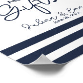 Karten und Geschenke nautische Hochzeitszeichen bl Poster (Ecke)