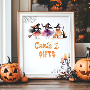 Karten und Geschenke Niedlich Halloween Hexen Gebu Poster