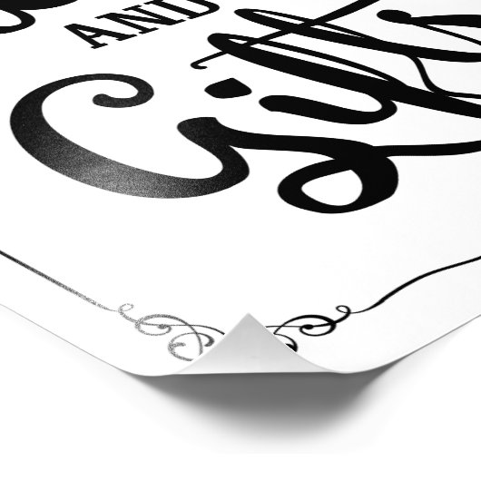 Karten und Geschenke Party Hochzeitszeichen Fotodruck (Ecke)