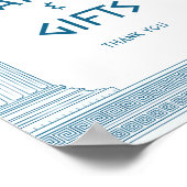 Karten und Geschenke Party Unterschreiben Poster (Ecke)