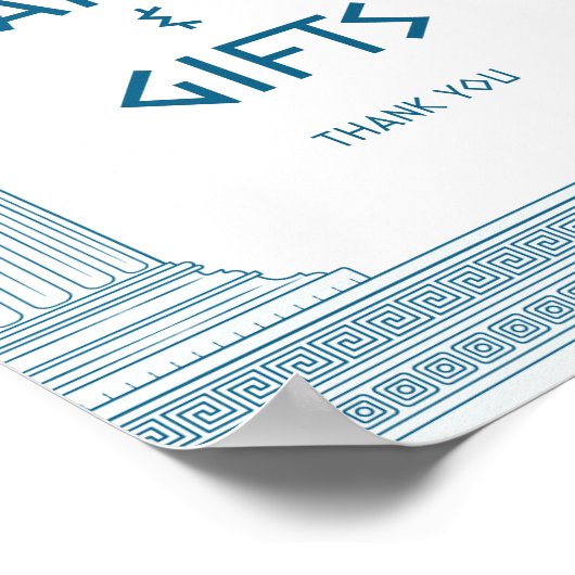 Karten und Geschenke Party Unterschreiben Poster (Ecke)