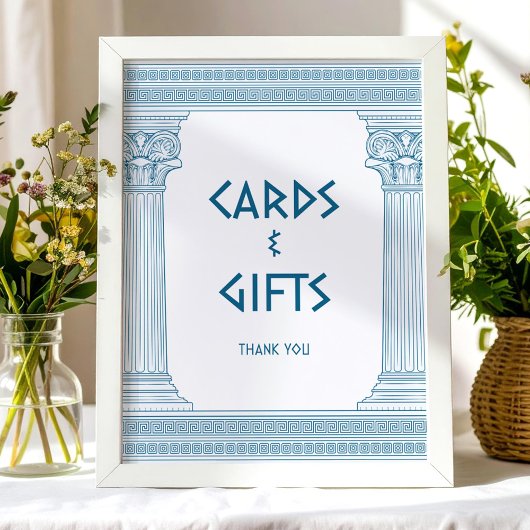 Karten und Geschenke Party Unterschreiben Poster