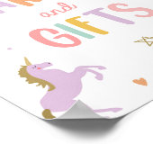 Karten und Geschenke Pastel Rainbow Girl Birthday  Poster (Ecke)
