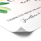 Karten und Geschenke Polterabend Empfang Zitronen  Poster (Ecke)