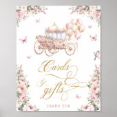 Karten und Geschenke Prinzessin Carriage Birthday Poster (Vorne)