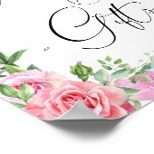 Karten und Geschenke | Rosa Rose Poster (Ecke)