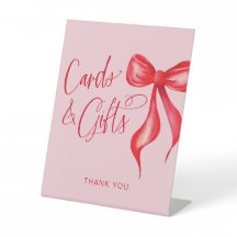 Karten und Geschenke Rosa roter Bogen