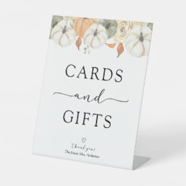 Karten und Geschenke Rustikale Herbstsignatur Sockelschild