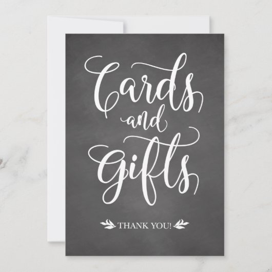 Karten und Geschenke rustikale Hochzeitszeichen (Vorderseite)