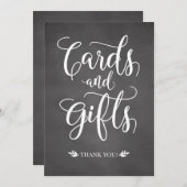 Karten und Geschenke rustikale Hochzeitszeichen (Vorne/Hinten)