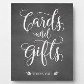 Karten und Geschenke rustikale Hochzeitszeichen Fotoplatte (Vorderseite)