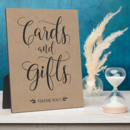 Karten und Geschenke rustikale Hochzeitszeichen Fotoplatte