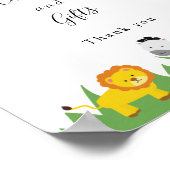 Karten und Geschenke Safari Baby Duschtiere Jungle Poster (Ecke)