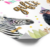 Karten und Geschenke Safari Party Tiere Geburtstag Poster (Ecke)