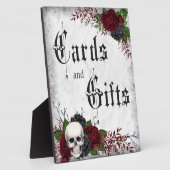 Karten und Geschenke, Schädel und Rose, gotische H Fotoplatte (Seite)