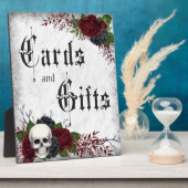 Karten und Geschenke, Schädel und Rose, gotische H Fotoplatte (Seite)