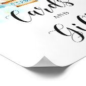 Karten und Geschenke Schild Baby Dusche Heißluftba (Ecke)