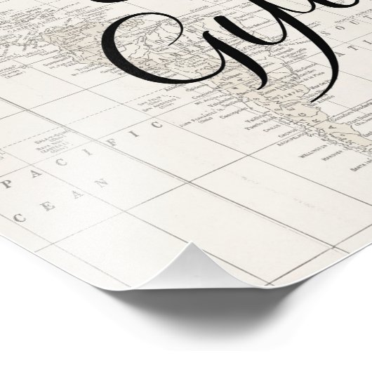 Karten und Geschenke Schild Babydusche Heißluftbal (Ecke)