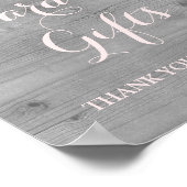 Karten und Geschenke Schild Pink Aquarell Blumenho (Ecke)