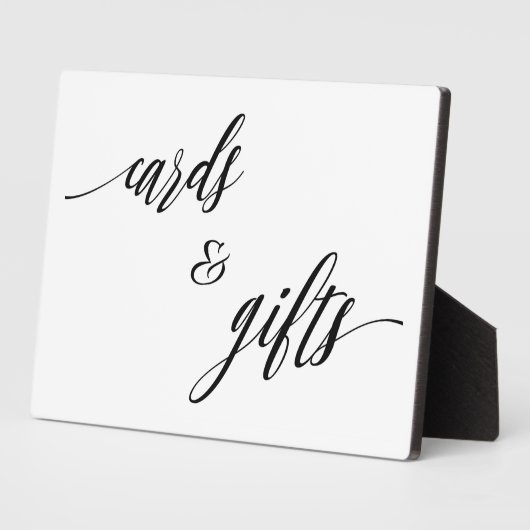Karten und Geschenke Schild Tischplaque mit Staffe Fotoplatte (Seite)