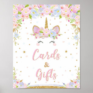 Karten und Geschenke Schild Unicorn Geburtstag Bab